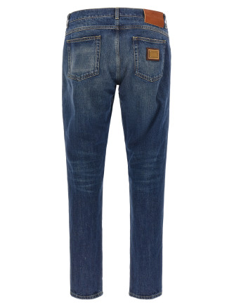 Джинсы DOLCE & GABBANA Logo plaque jeans (GP22ZDG8PO6S9001) #
