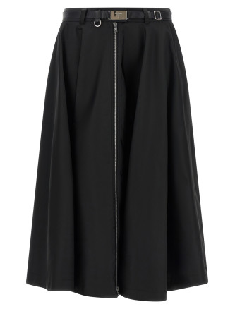Миди PRADA Re-Nylon flared skirt