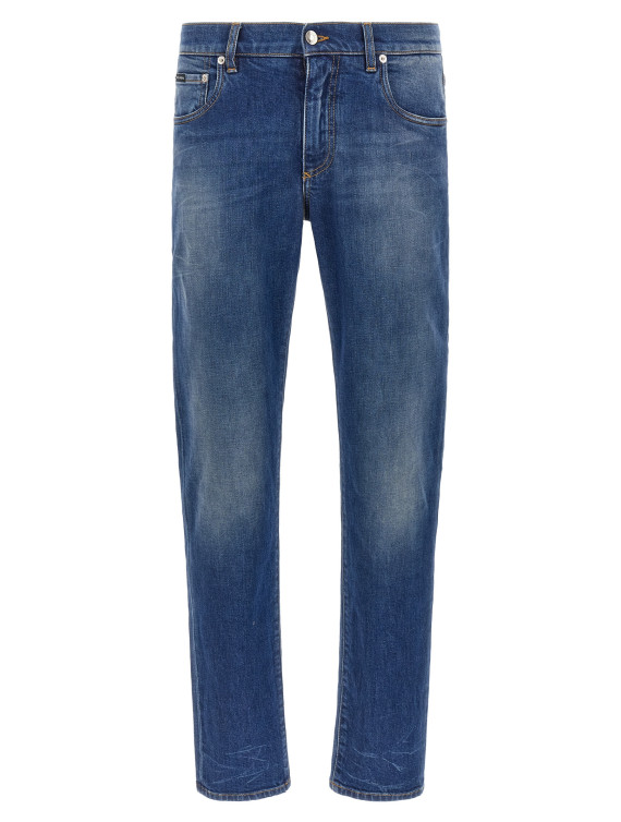 Джинсы DOLCE & GABBANA Logo embroidery jeans (GY07CZG8PQ3S9001) #1
