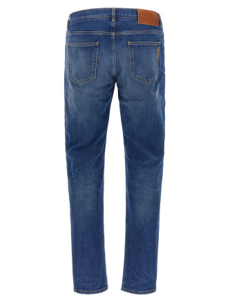 Джинсы DOLCE & GABBANA Logo embroidery jeans (GY07CZG8PQ3S9001) #