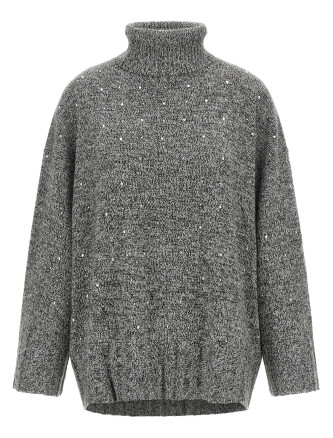 Свитер, кардиган PINKO Crystal turtleneck sweater