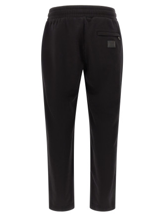 Брюки DOLCE & GABBANA Logo plaque joggers (GP0M5TG7Q2ON0000) #