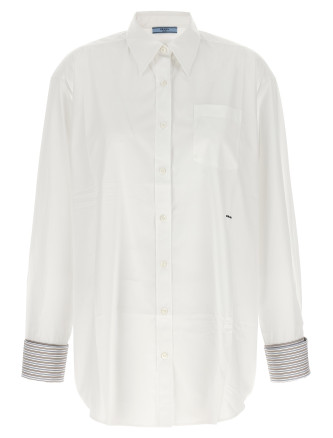 Рубашка, блузка PRADA Contrast cuffs shirt (P470JRSOOO6283F0009) #