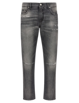 Джинсы DOLCE & GABBANA Distressed jeans