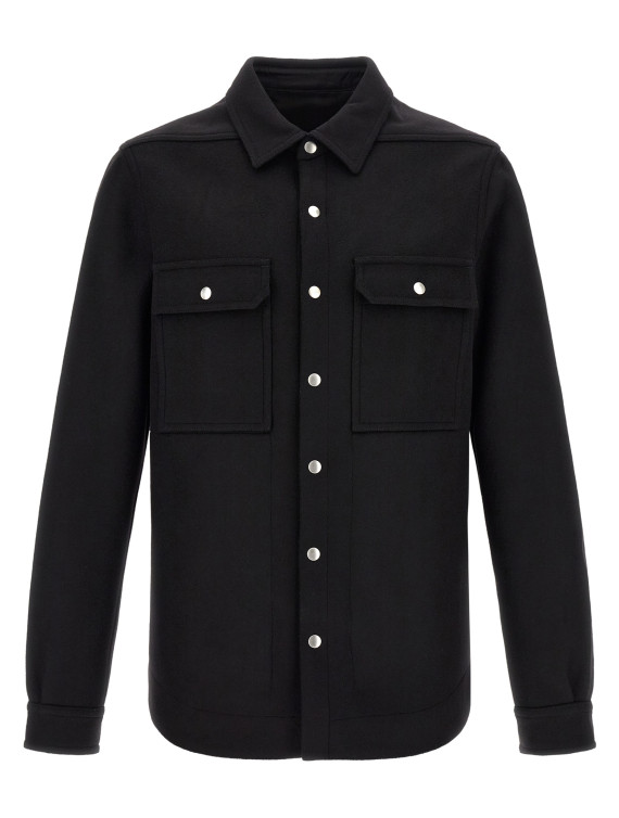 Повседневная куртка RICK OWENS Overshirt jacket (RU02F4729WMT09) #1