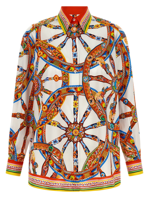 Рубашка, блузка DOLCE & GABBANA 'Carretto' (F5U55TGDDTES9000) #1