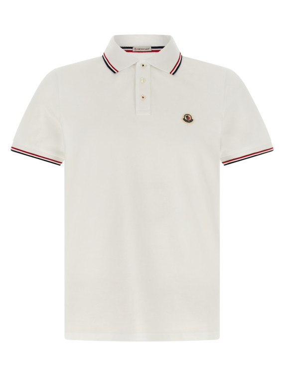 Поло MONCLER Tricolor trim polo shirt (L20918A7030084556001) #1