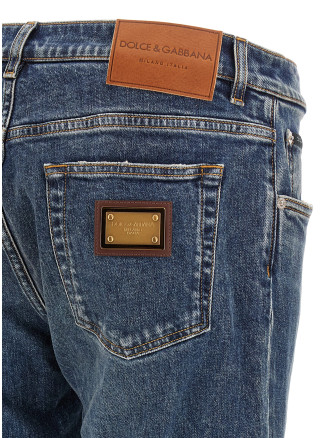 Logo plaque jeans (GY07CDG8PK5S9001) #