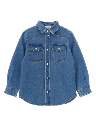 Рубашка, блузка MONCLER ENFANT Denim shirt