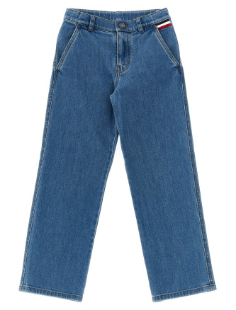 Джинсы MONCLER ENFANT Straight leg jeans