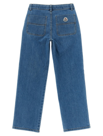 Джинсы MONCLER ENFANT Straight leg jeans (L29542A00004598A1730) #