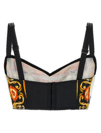Вечерний топ DOLCE & GABBANA 'Carretto' (F7T18TGDDTES9000) #