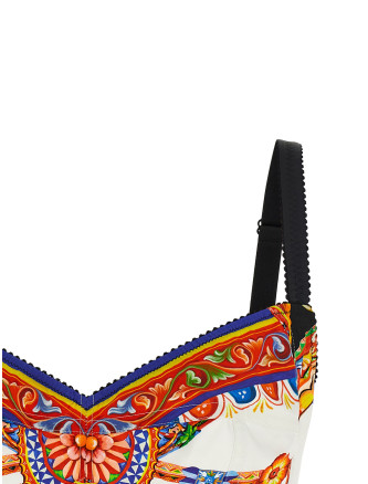 Вечерний топ DOLCE & GABBANA 'Carretto' (F7T18TGDDTES9000) #