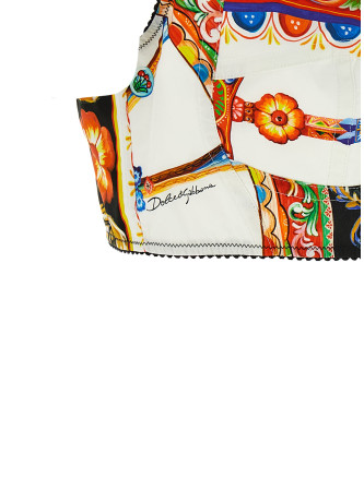 Вечерний топ DOLCE & GABBANA 'Carretto' (F7T18TGDDTES9000) #
