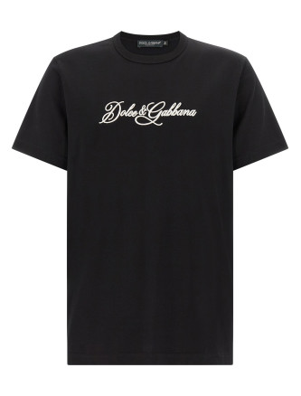 Футболка DOLCE & GABBANA Logo embroidery t-shirt