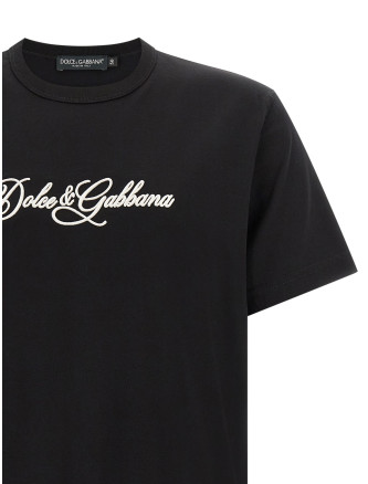 Футболка DOLCE & GABBANA Logo embroidery t-shirt (G8PT1ZG7P9KN0000) #