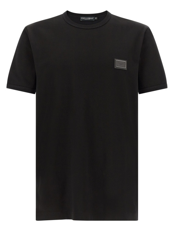 Футболка DOLCE & GABBANA Metal plate t-shirt (G8PV1TG7Q1QN0000) #1