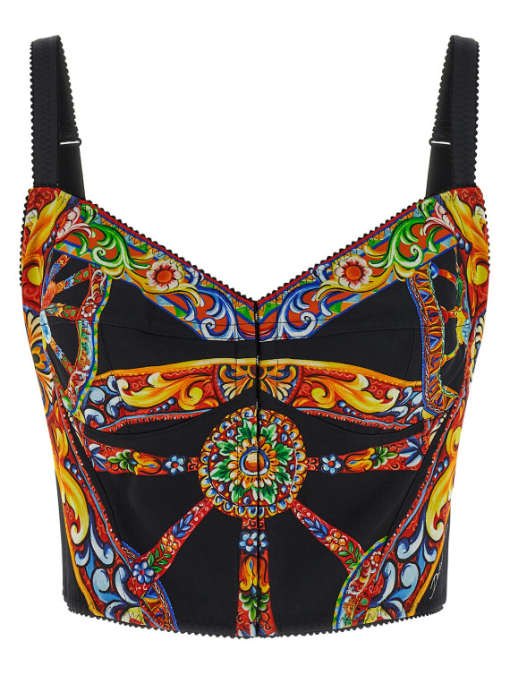 Вечерний топ DOLCE & GABBANA 'Carretto' (F7BT4TGDDTAHH6CL) #1