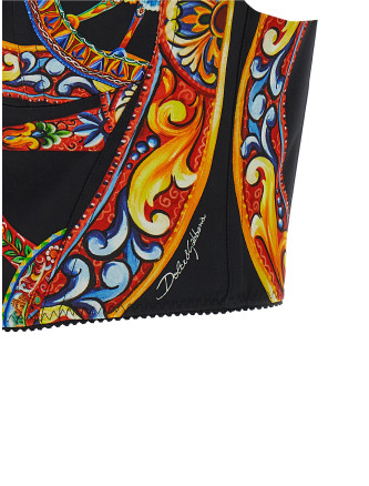 Вечерний топ DOLCE & GABBANA 'Carretto' (F7BT4TGDDTAHH6CL) #