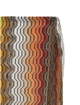 Мини MISSONI Greek zig pattern raschel skirt (MS26SH0ABR015DS91SC) #
