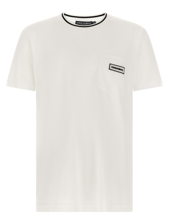 Футболка DOLCE & GABBANA Logo pocket T-shirt (G8RA2ZG7Q2PW0800) #1