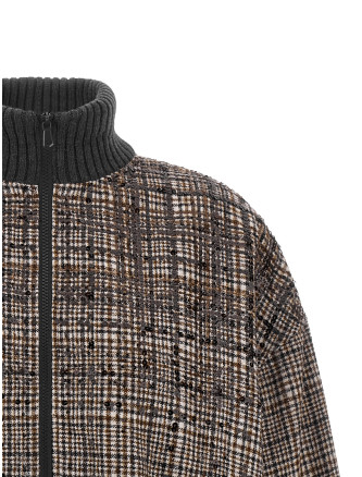 Куртка-бомбер BRUNELLO CUCINELLI Sequin check bomber jacket (MG5577625PC016) #