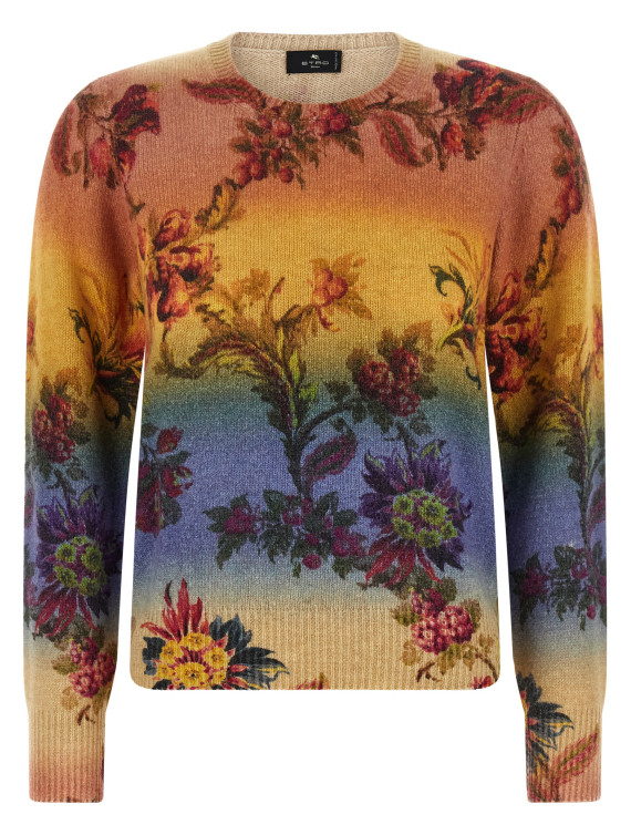 Свитер, кардиган ETRO Dégradé jacquard sweater (WRKE0177AK16QX0872) #1