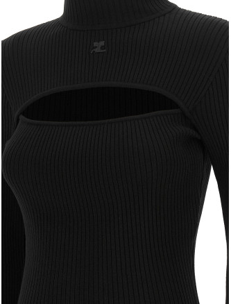 Свитер, кардиган COURREGES Cut-out sweater (326MPU289FI00019999) #