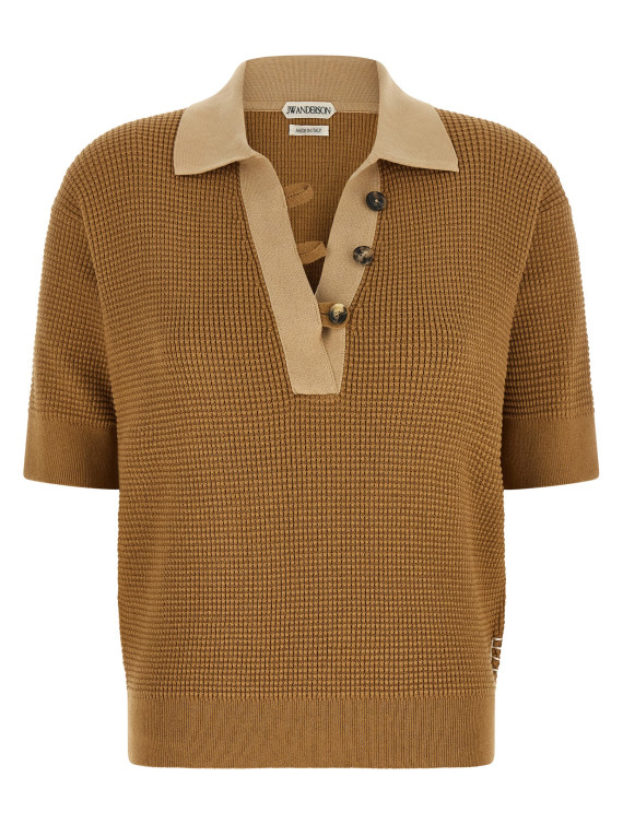 Waffle stitch polo shirt (KW1569YN0535175) #1