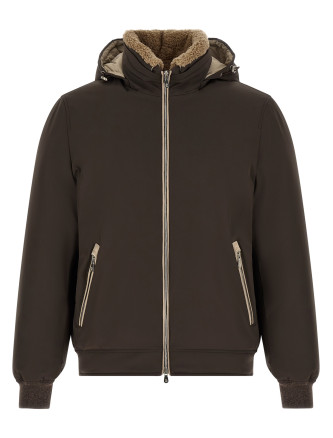 Пуховик BRUNELLO CUCINELLI Detachable hood down jacket