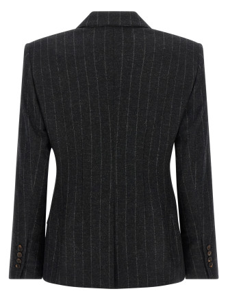 Пиджак, костюм BRUNELLO CUCINELLI Pinstripe blazer (MG5767117C520) #
