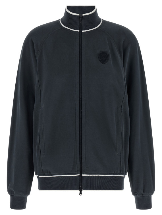 Толстовка BRUNELLO CUCINELLI Heraldic patch sweatshirt (MN05NVL606C3186) #1