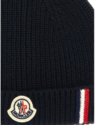 Шляпа MONCLER ENFANT Tricolor detail beanie (L29513B00007M1241742) #