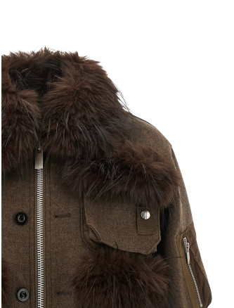 Повседневная куртка SACAI Double collar blouson (2608637601) #