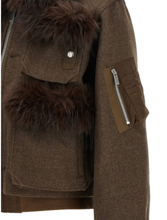 Повседневная куртка SACAI Double collar blouson (2608637601) #
