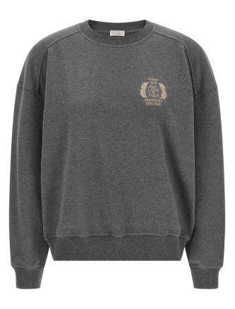 Толстовка BRUNELLO CUCINELLI Coat of arms embroidered sweatshirt