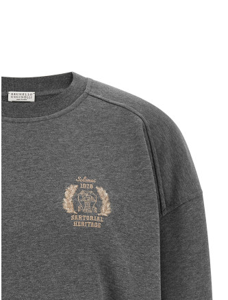 Толстовка BRUNELLO CUCINELLI Coat of arms embroidered sweatshirt (MN05NB2X00C8125) #