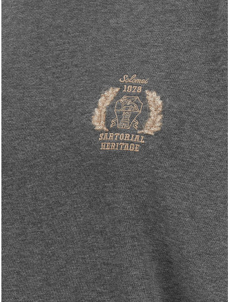 Толстовка BRUNELLO CUCINELLI Coat of arms embroidered sweatshirt (MN05NB2X00C8125) #