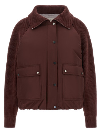 Пуховик BRUNELLO CUCINELLI 'Shiny Zipper Pull'