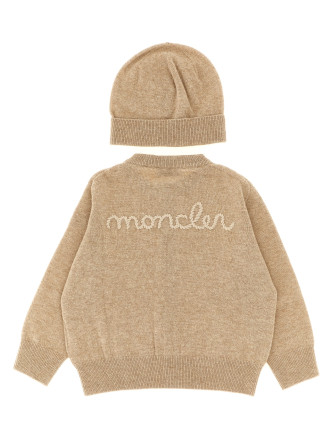 Платье MONCLER ENFANT Cardigan + logo embroidery beanie (L29519E00001M428121E) #