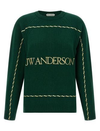 Свитер, кардиган J.W.ANDERSON Logo embroidery sweater