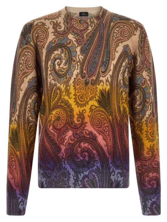 Свитер, кардиган ETRO Paisley dégradé sweater (MRKF0096AK17LS9820) #1