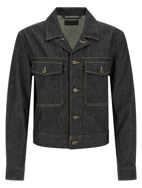 Джинсовая куртка LEMAIRE 'Trucker' (OW1269LD1061BK965) #1