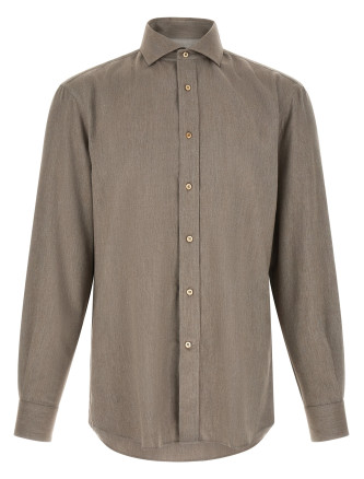 Рубашка, блузка BRUNELLO CUCINELLI Herringbone shirt