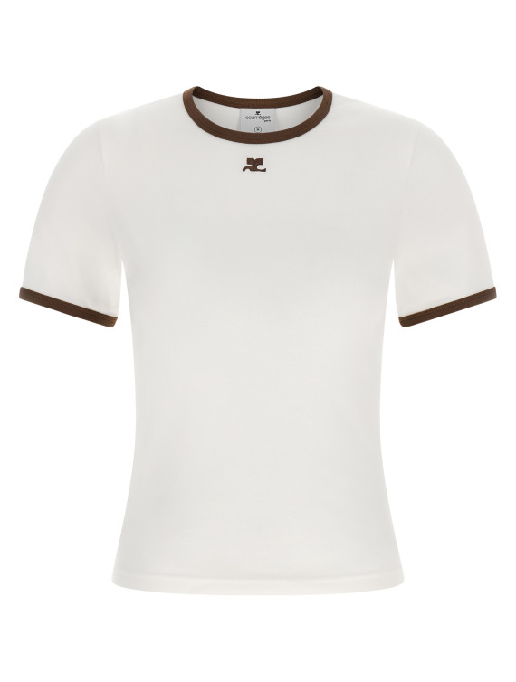 Футболка COURREGES 'Signature Contrast' (125JTS017JS0203B264) #1