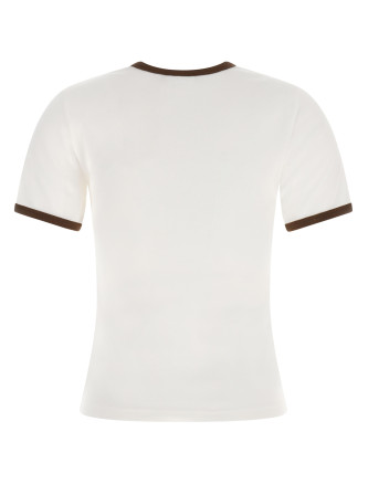 Футболка COURREGES 'Signature Contrast' (125JTS017JS0203B264) #