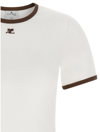 Футболка COURREGES 'Signature Contrast' (125JTS017JS0203B264) #