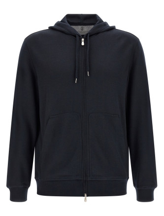 Толстовка BRUNELLO CUCINELLI Cashmere and silk hoodie