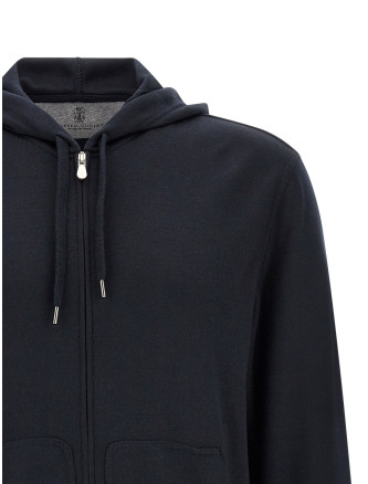 Толстовка BRUNELLO CUCINELLI Cashmere and silk hoodie (MM8359069GC8298) #