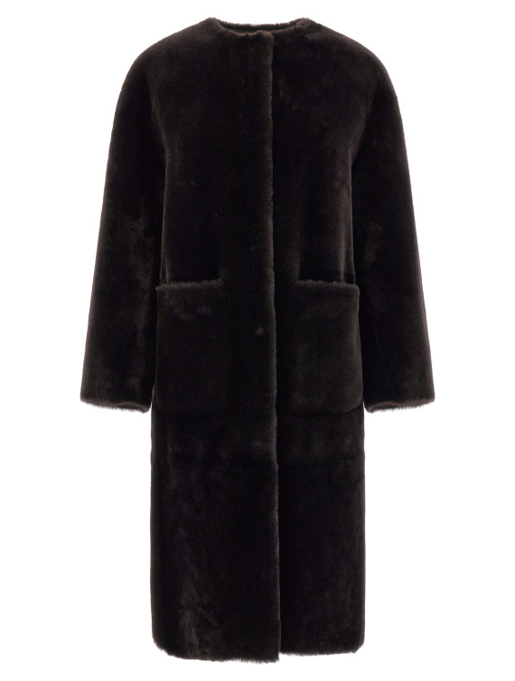 Мех, шуба BLANCHA Long fur coat (26106300CIOCCOLATO) #1